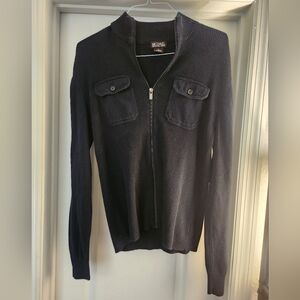 Michael Khors Men's Medium Aviator Sweater Zip Up